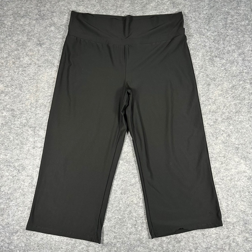 Danskin Now Womens Black Activewear Yoga Cropped Pants XL